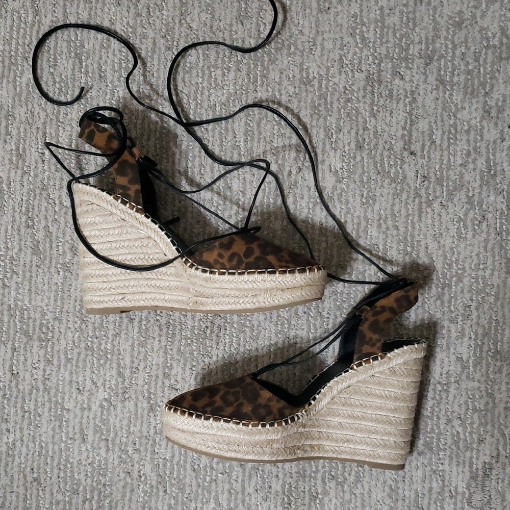 ASOS Design Leopard Wedge